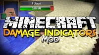 Скачать мод Damage Indicator на индикатор здоровья для Minecraft